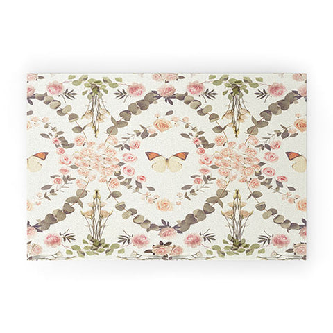 Emanuela Carratoni Butterfly Spring Theme Welcome Mat