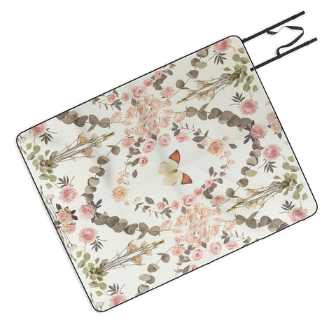 Emanuela Carratoni Butterfly Spring Theme Picnic Blanket