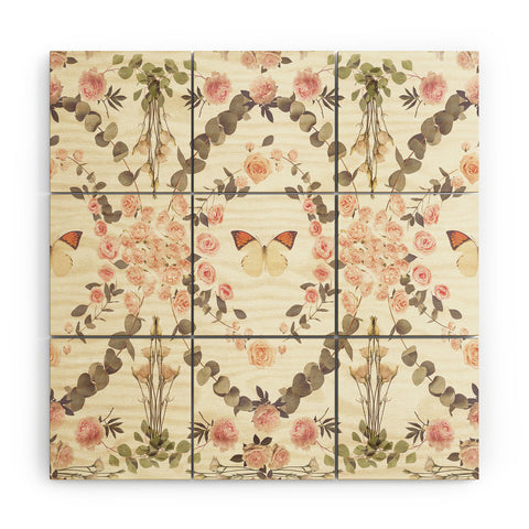 Emanuela Carratoni Butterfly Spring Theme Wood Wall Mural