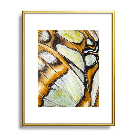 Emanuela Carratoni Butterfly Texture Metal Framed Art Print