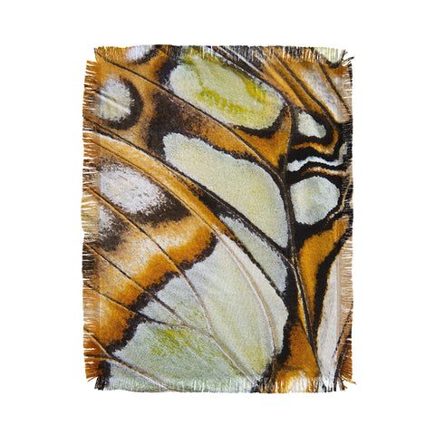 Emanuela Carratoni Butterfly Texture Throw Blanket