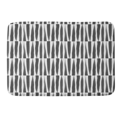 Emanuela Carratoni BW Abstract Theme Memory Foam Bath Mat