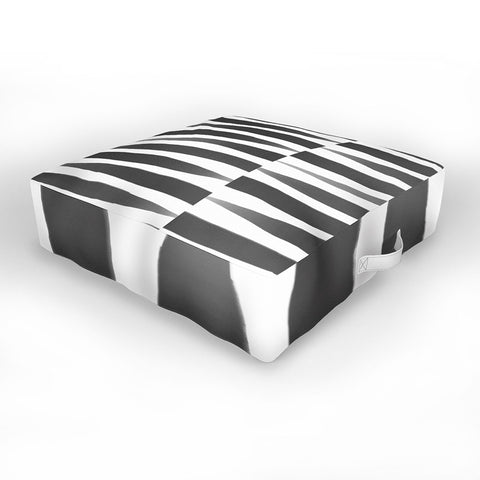 Emanuela Carratoni BW Abstract Theme Outdoor Floor Cushion