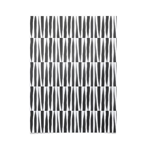 Emanuela Carratoni BW Abstract Theme Poster