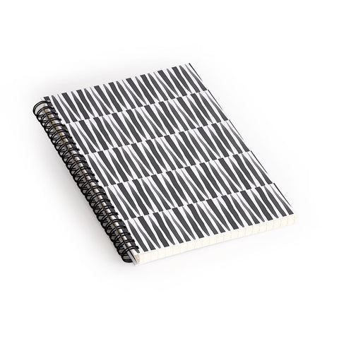 Emanuela Carratoni BW Abstract Theme Spiral Notebook