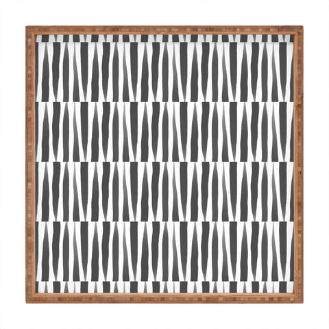 Emanuela Carratoni BW Abstract Theme Square Tray