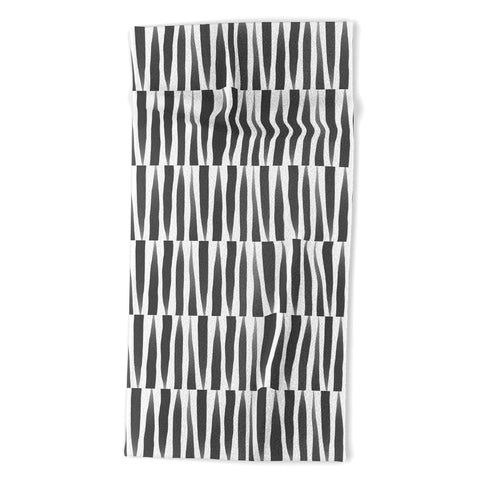 Emanuela Carratoni BW Abstract Theme Beach Towel
