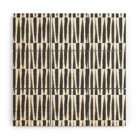 Emanuela Carratoni BW Abstract Theme Wood Wall Mural