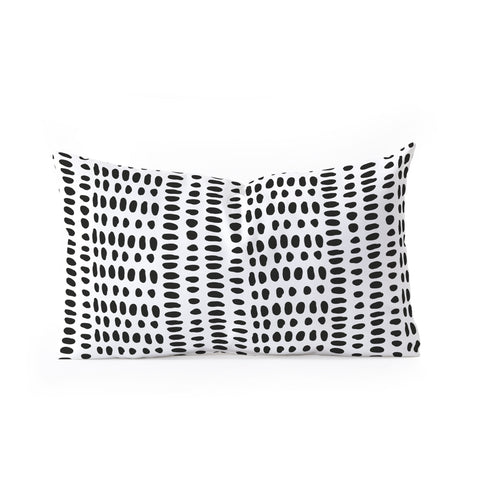 Emanuela Carratoni BW Ethnic Mood Oblong Throw Pillow