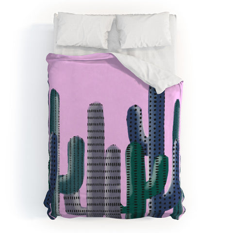 Emanuela Carratoni Cactus Jungle Duvet Cover