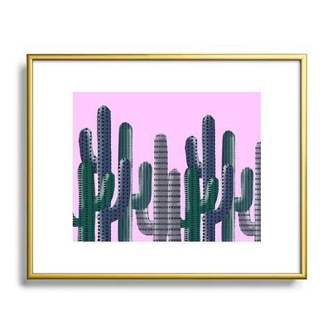 Emanuela Carratoni Cactus Jungle Metal Framed Art Print