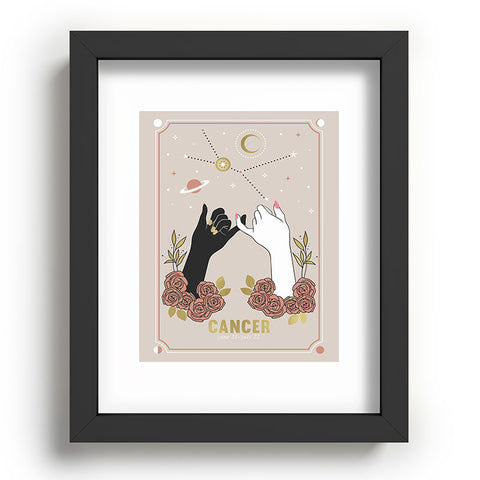 Emanuela Carratoni Cancer Zodiac Series Recessed Framing Rectangle