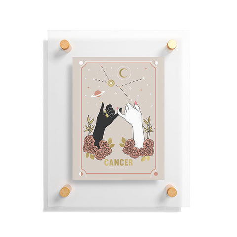 Emanuela Carratoni Cancer Zodiac Series Floating Acrylic Print