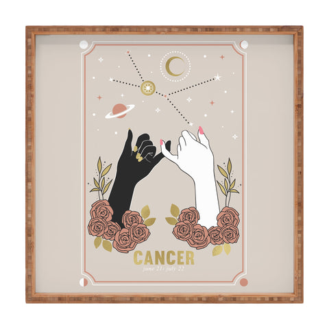 Emanuela Carratoni Cancer Zodiac Series Square Tray