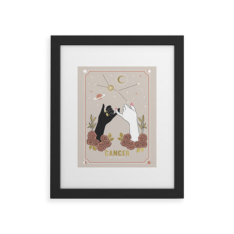 Emanuela Carratoni Cancer Zodiac Series Framed Art Print