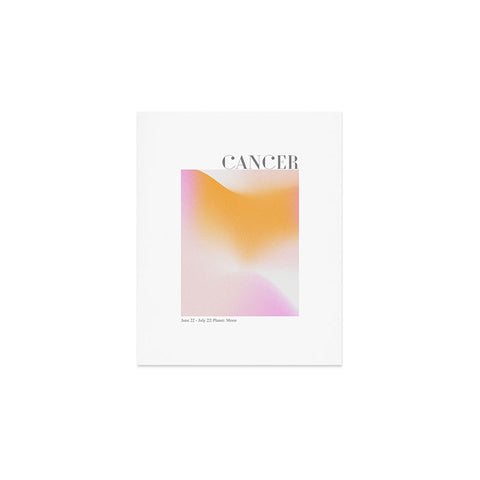 Emanuela Carratoni Cancer Zodiac Sign Gradient Art Print