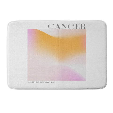 Emanuela Carratoni Cancer Zodiac Sign Gradient Memory Foam Bath Mat