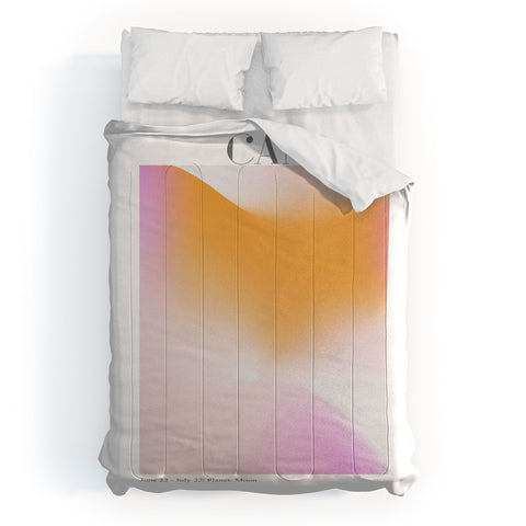 Emanuela Carratoni Cancer Zodiac Sign Gradient Comforter