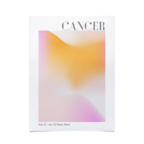 Emanuela Carratoni Cancer Zodiac Sign Gradient Poster