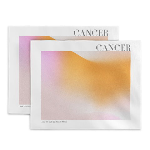 Emanuela Carratoni Cancer Zodiac Sign Gradient Placemat