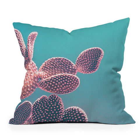 Emanuela Carratoni Candy Cactus Throw Pillow