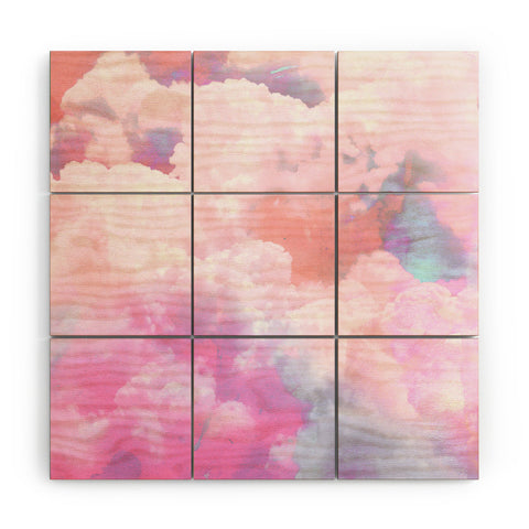 Emanuela Carratoni Candy Clouds Wood Wall Mural