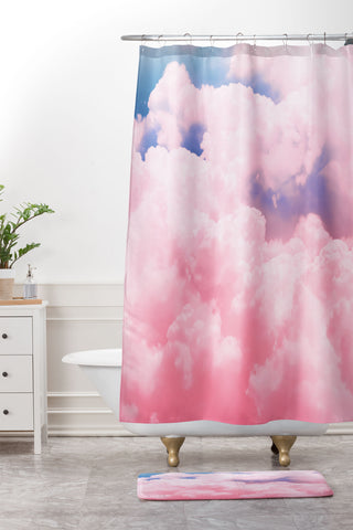 Emanuela Carratoni Candy Sky I Shower Curtain And Mat