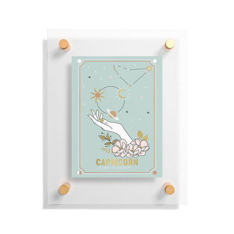 Emanuela Carratoni Capricorn Zodiac Series Floating Acrylic Print