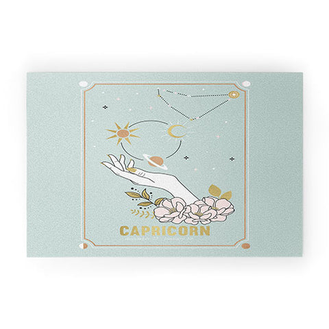 Emanuela Carratoni Capricorn Zodiac Series Welcome Mat