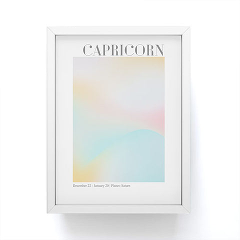 Emanuela Carratoni Capricorn Zodiac Sign Gradient Framed Mini Art Print