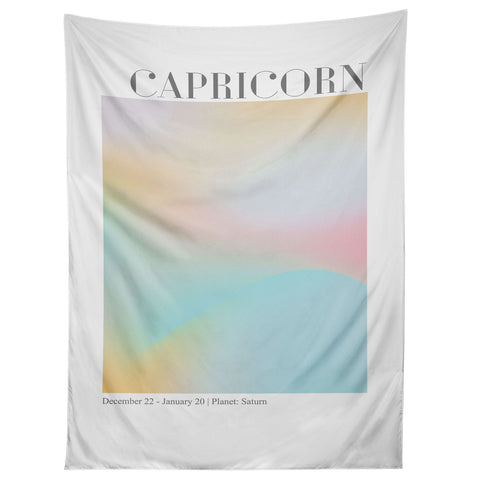 Emanuela Carratoni Capricorn Zodiac Sign Gradient Tapestry