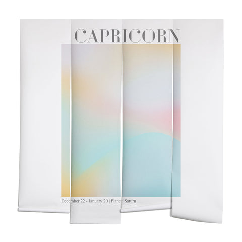 Emanuela Carratoni Capricorn Zodiac Sign Gradient Wall Mural