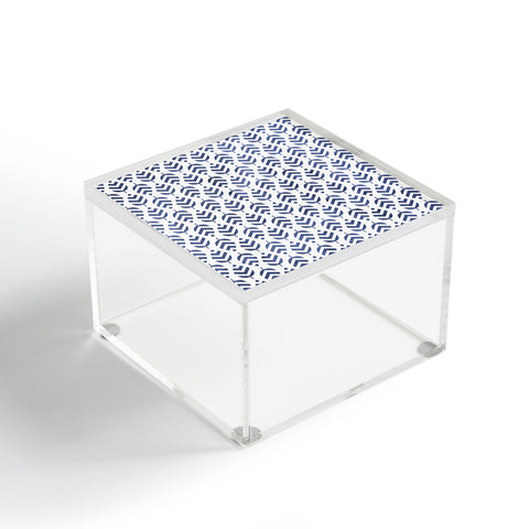 Emanuela Carratoni Chevron Foliage Pattern Acrylic Box