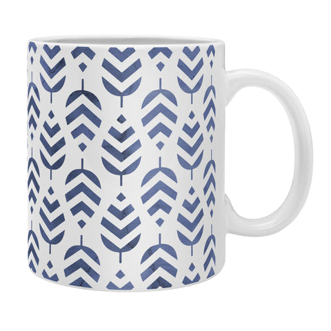 Emanuela Carratoni Chevron Foliage Pattern Coffee Mug
