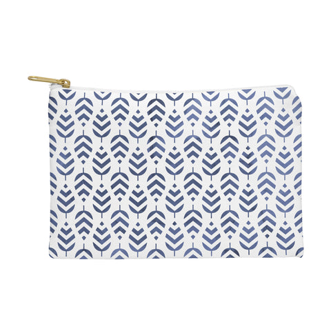 Emanuela Carratoni Chevron Foliage Pattern Pouch
