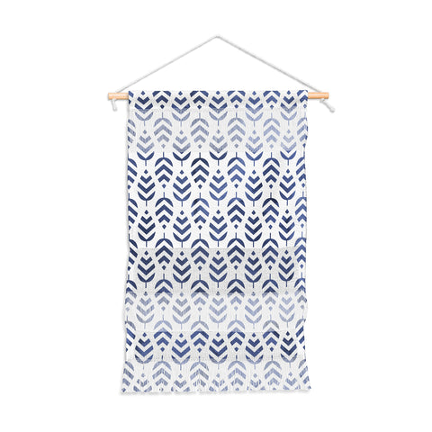 Emanuela Carratoni Chevron Foliage Pattern Wall Hanging Portrait