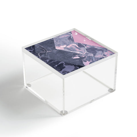 Emanuela Carratoni Chevron Marble Texture Acrylic Box