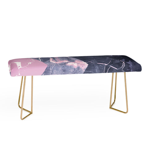 Emanuela Carratoni Chevron Marble Texture Bench