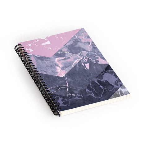 Emanuela Carratoni Chevron Marble Texture Spiral Notebook