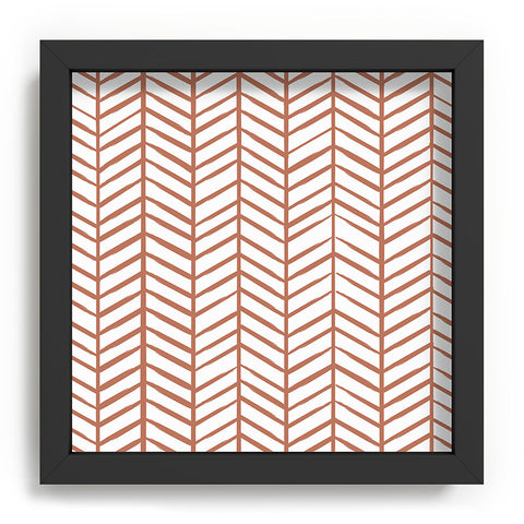 Emanuela Carratoni Chevron Painted Theme Recessed Framing Square