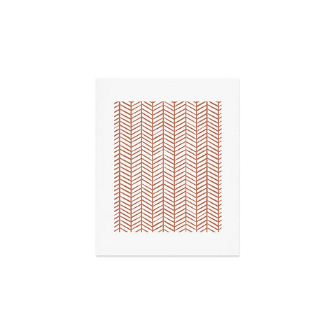 Emanuela Carratoni Chevron Painted Theme Art Print