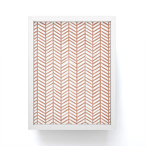 Emanuela Carratoni Chevron Painted Theme Framed Mini Art Print