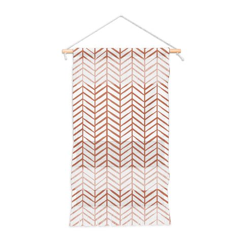 Emanuela Carratoni Chevron Painted Theme Wall Hanging Portrait