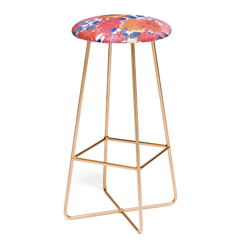 Emanuela Carratoni Chinese Moody Blooms Bar Stool