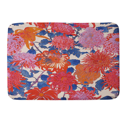 Emanuela Carratoni Chinese Moody Blooms Memory Foam Bath Mat