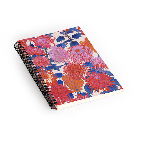 Emanuela Carratoni Chinese Moody Blooms Spiral Notebook