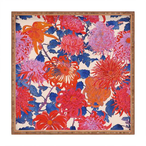Emanuela Carratoni Chinese Moody Blooms Square Tray