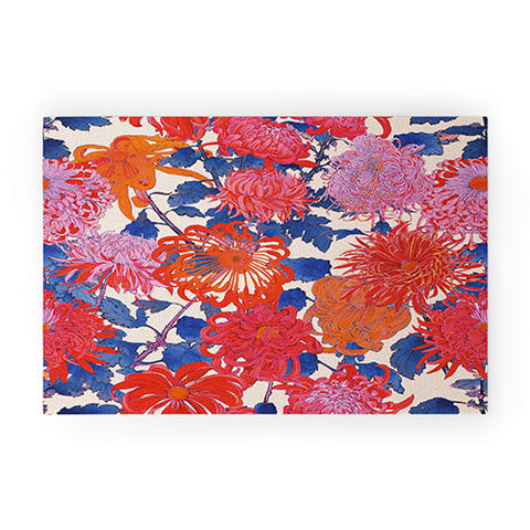 Emanuela Carratoni Chinese Moody Blooms Welcome Mat