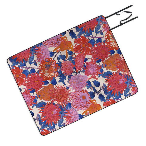 Emanuela Carratoni Chinese Moody Blooms Picnic Blanket