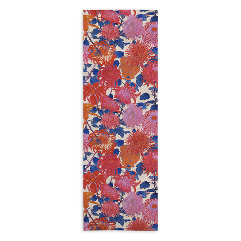 Emanuela Carratoni Chinese Moody Blooms Yoga Towel
